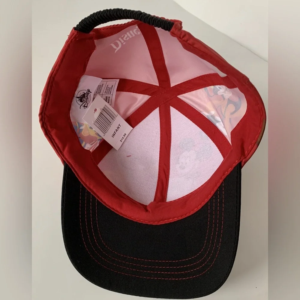 DISNEYLAND RESORT DISNEY PARKS MICKEY MOUSE PLUTO INFANT RED AND BLACK CAP HAT